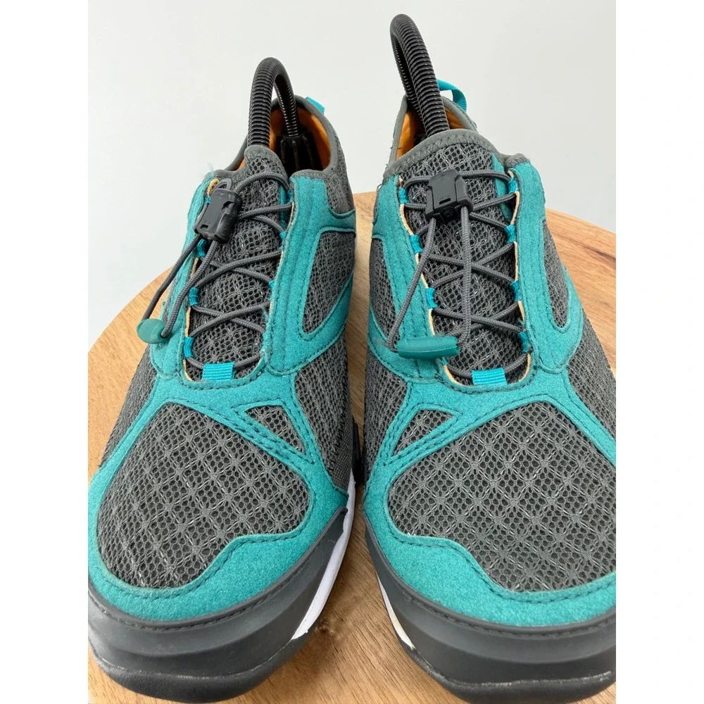 OLUKAI Eleu Trainer Water Shoes Womens US 10‎ EUR 40 Teal Grey Lace Up